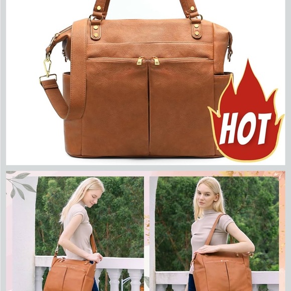 Miss Fong × MOMINSIDE Mom Diaper Bag with 14 Pockets, 4 Large Insulated Pockets - Picture 8 of 8